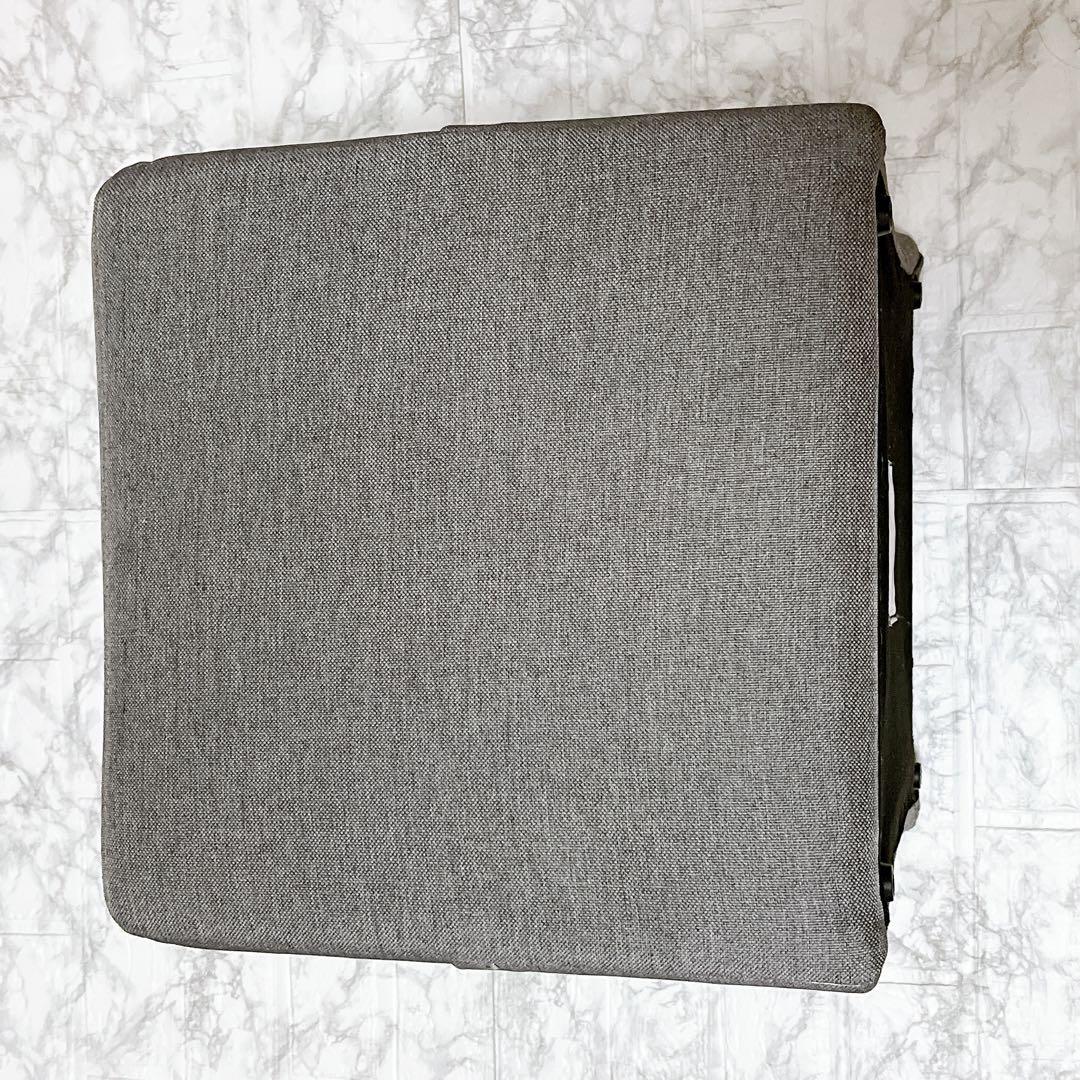 フランフラン グレー スクエア ポリースツール (オットマン スツール