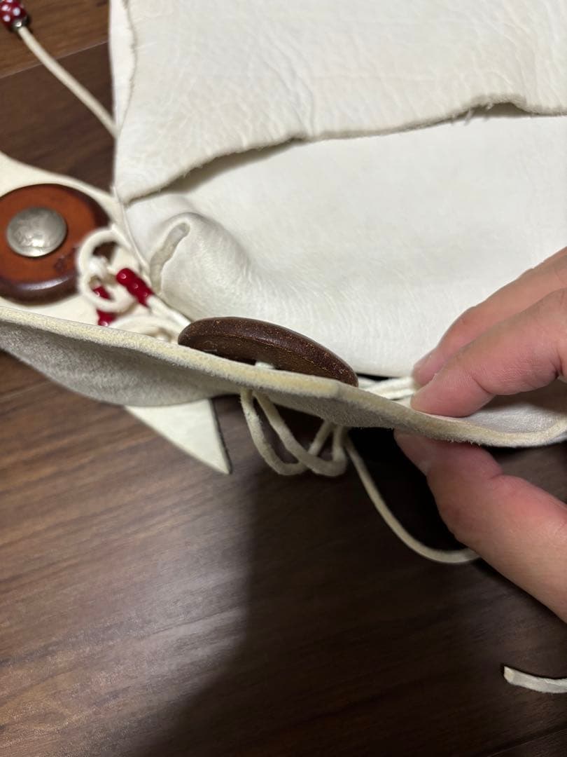 一時専用]goro´s ゴローズ ディアスキンバッグ コンチョ付きフェザーイー