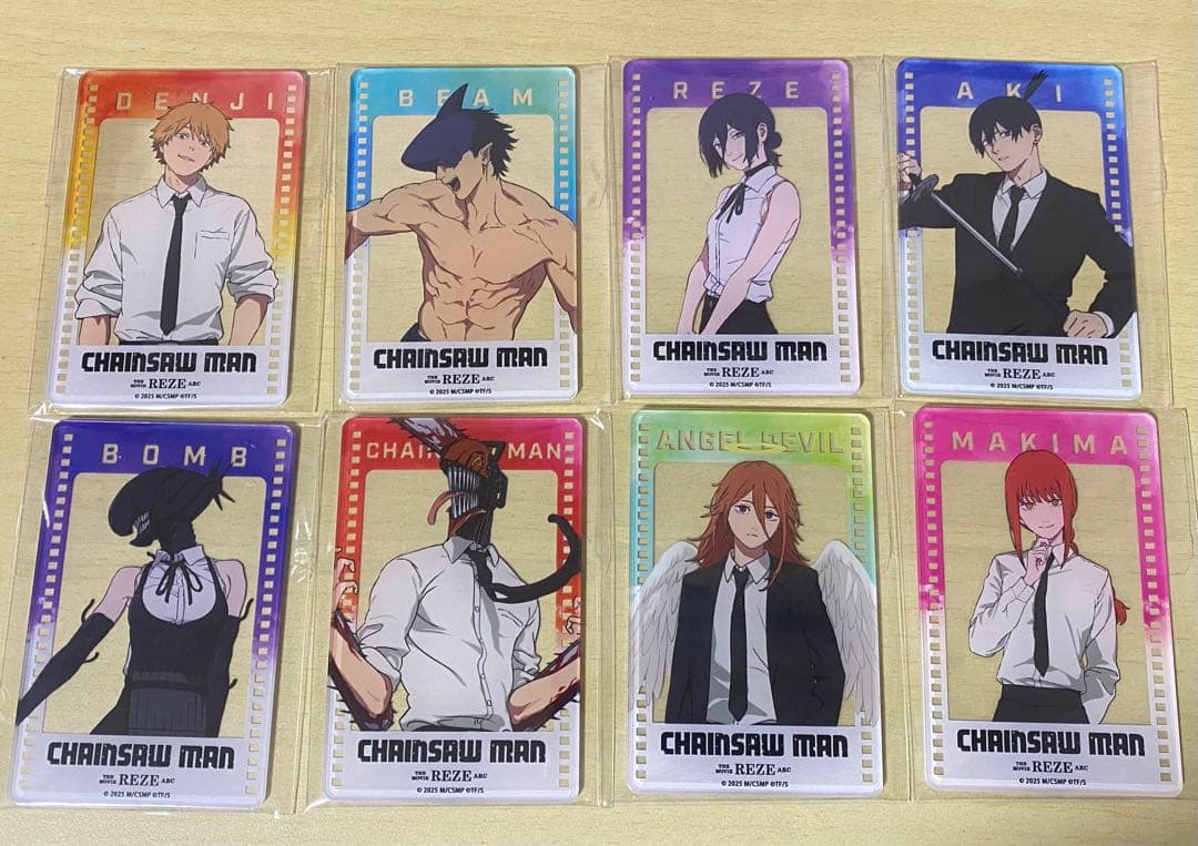 20枚セット 台湾限定 チェンソーマン アクリルカード、ホログラムカード