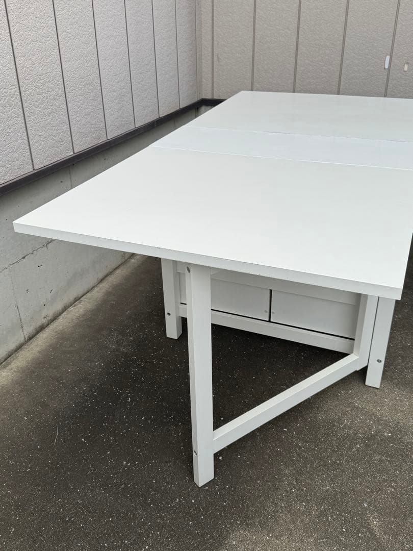 IKEA NORDEN イケア ノールデン ゲートレッグ 折り畳みテーブル 白