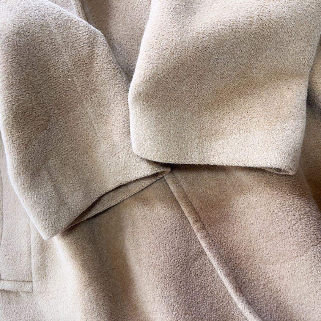 RALPH LAURENベルト付アンゴラウールロングコート 11号 キャメル