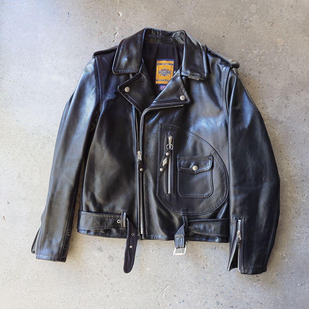 90年代 schott ショット 馬革レザージャケットライダース38 ワンスター