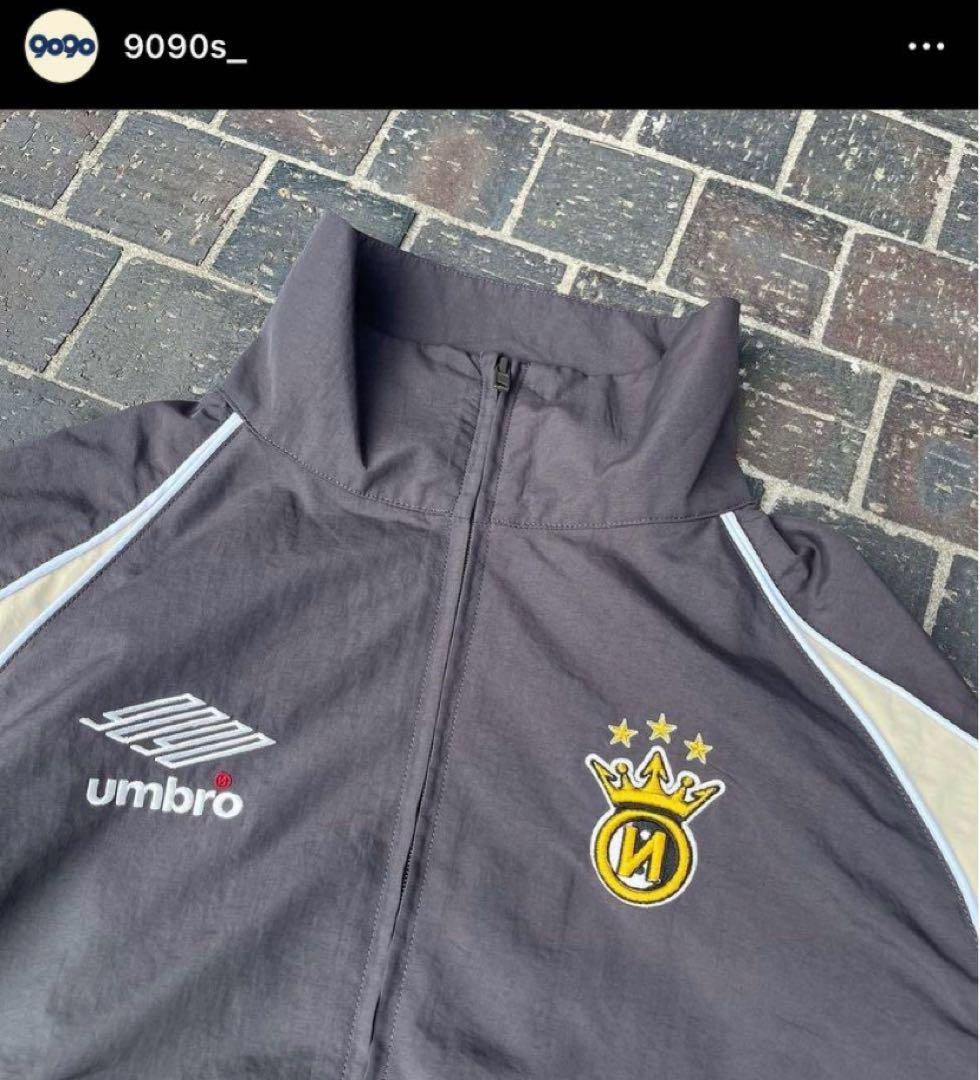 24h以内発送】9090 UMBRO ナイロントラック チャコールグレー XL