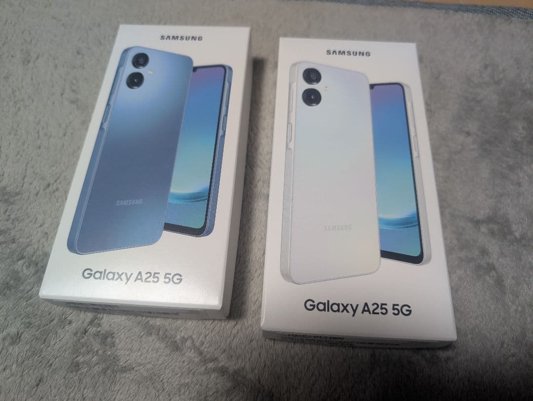 Galaxy　A25 5G ライトブルーとブルー2台セット SAMSUNG Galaxy A25 5G Light Blue 2台セット 新品SIMフリー｜Yahoo