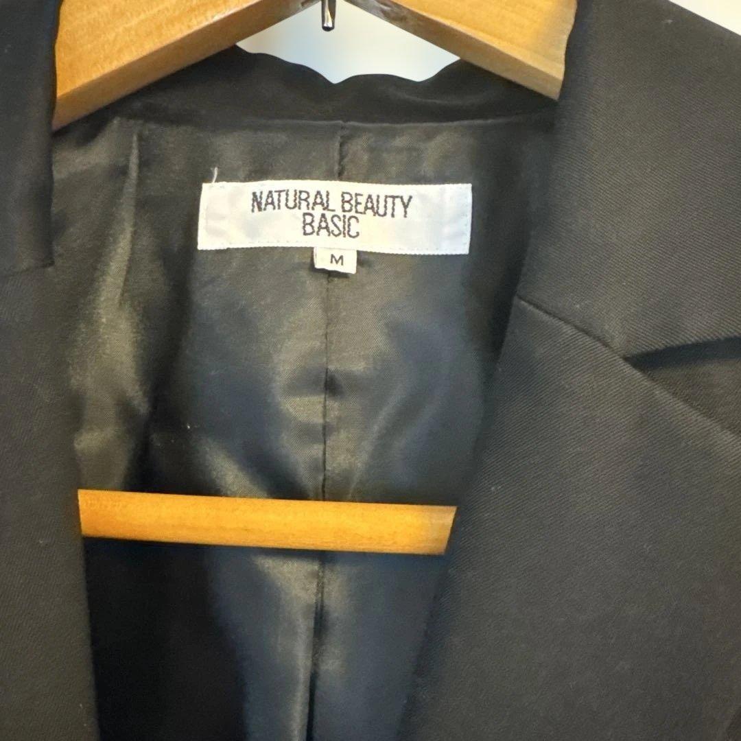 natural beauty basic ビジネススーツ 2点セット 黒 - メルカリ