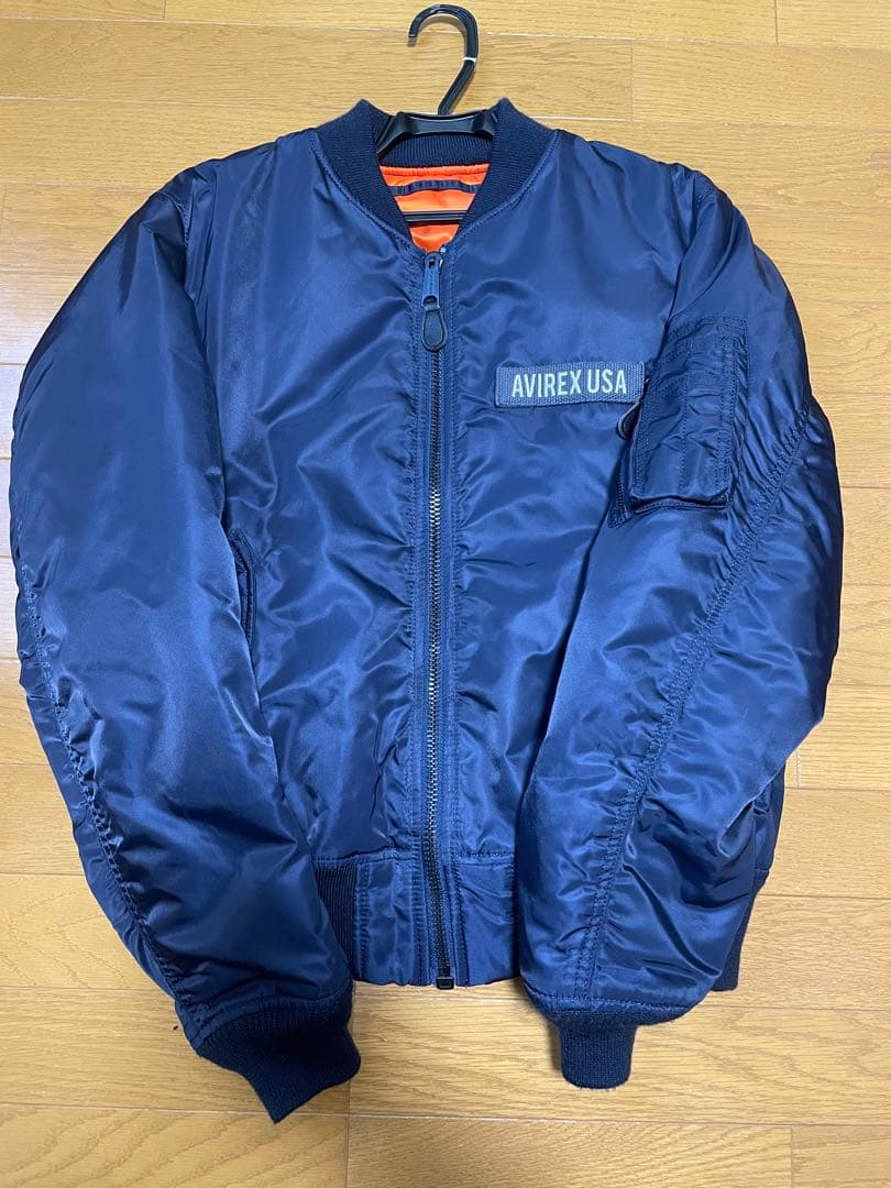 限定値下げ】AVIREX アヴィレックスMA-1 フライトジャケット ネイビー