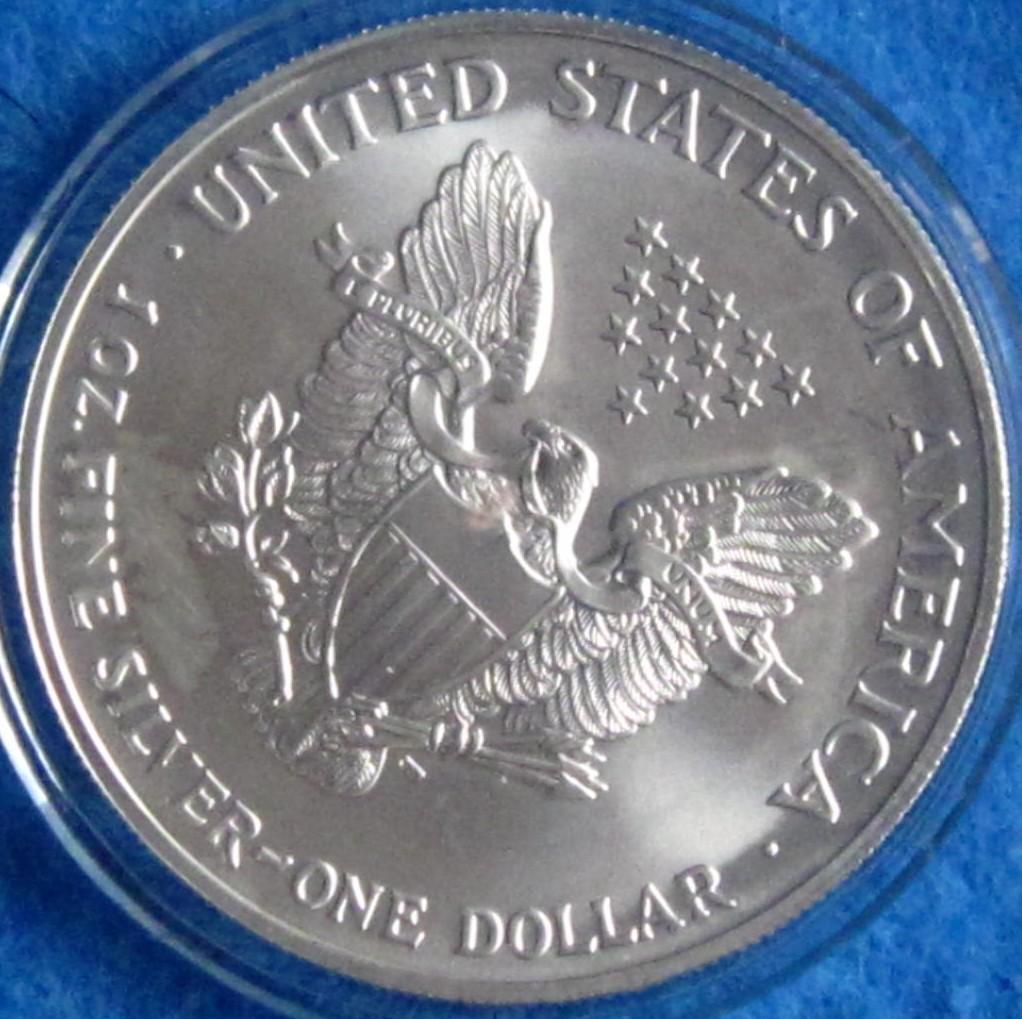 2003年 カラー アメリカンシルバーイーグル 1オンス1ドル銀貨