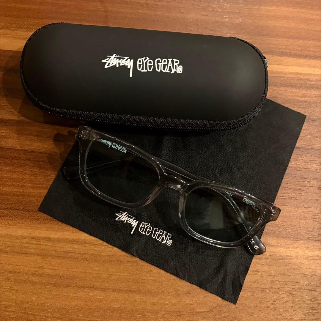 Stussy サングラス クリア オーウェン/OWEN/ケース付/美品/日本製