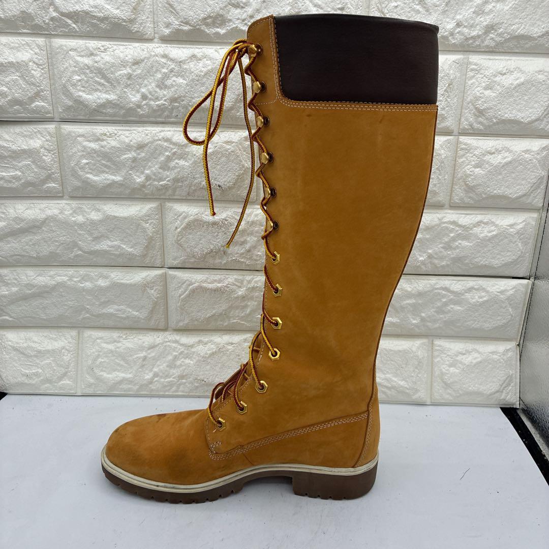 【良品】ティンバーランド ロングブーツ 23345 イエローヌバック 6.5W
