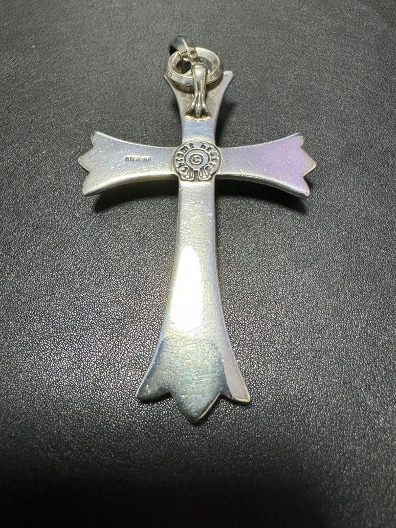 インボイス原本】クロムハーツ ラージ クロス ベイル レザー ブレード