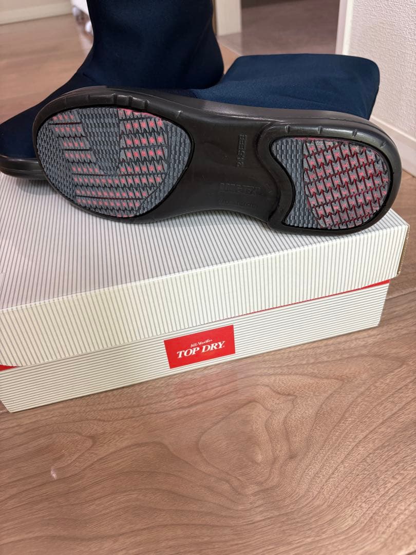 TOP DRY ネイビー レインシューズ - メルカリ