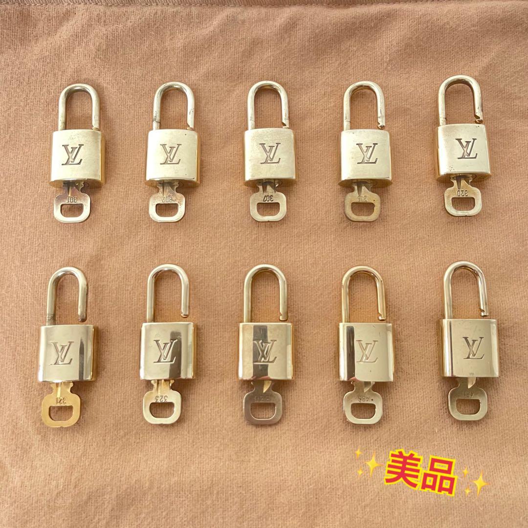 ✨美品✨ルイヴィトン　カデナ　パドロック　南京錠　キー　鍵　10個セット LOUIS VUITTON（ルイ・ヴィトン） カデナ 10点セット パドロック