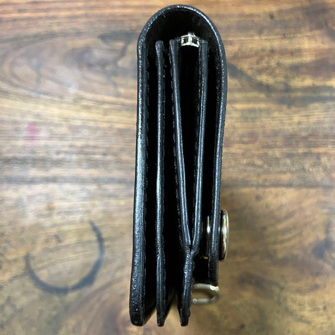 k@2様オーダー品 ミドルトラッカーウォレット ブラック 国産本革