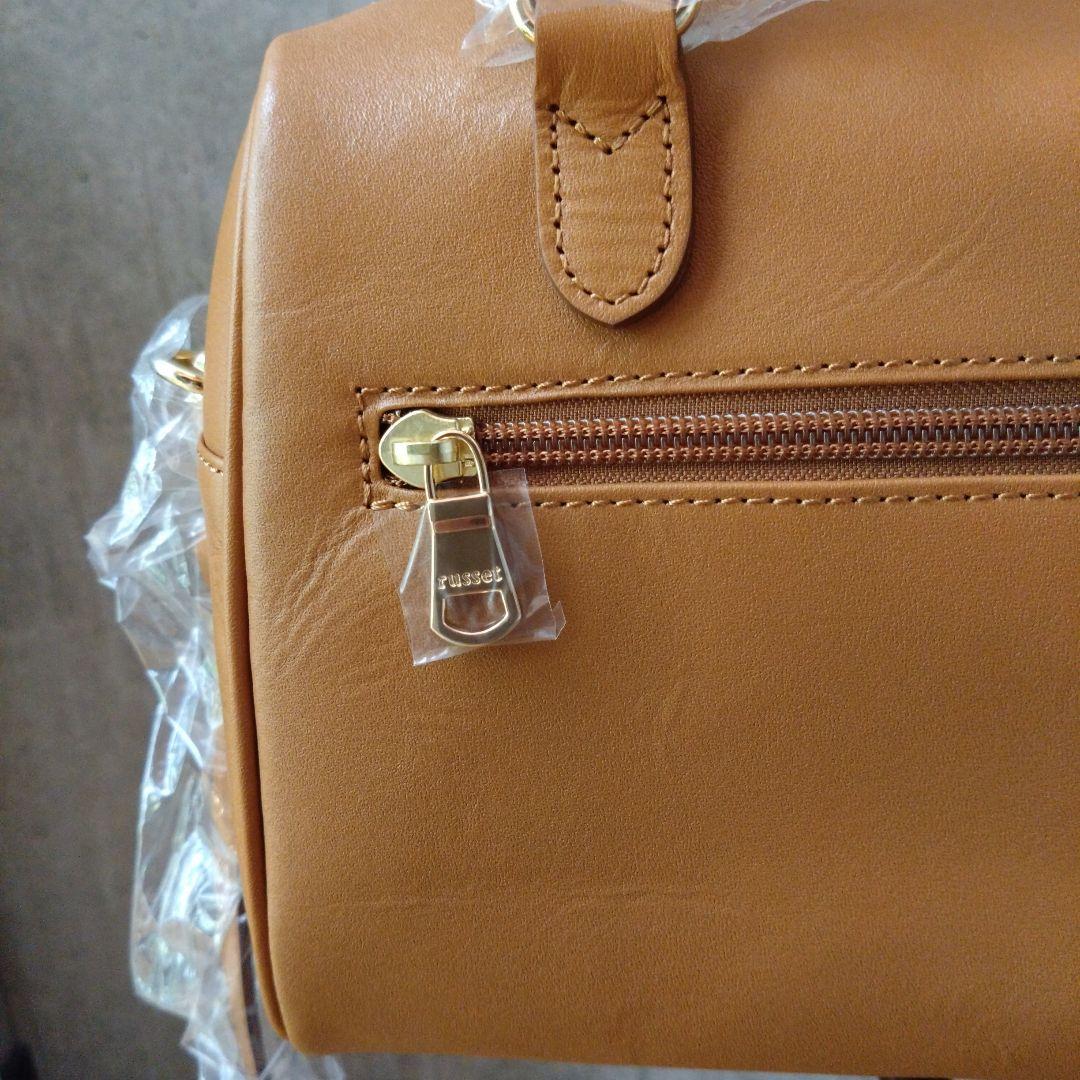 八駆郎様専用 russet 2wayミニボストン キャメル 新品未使用タグ付