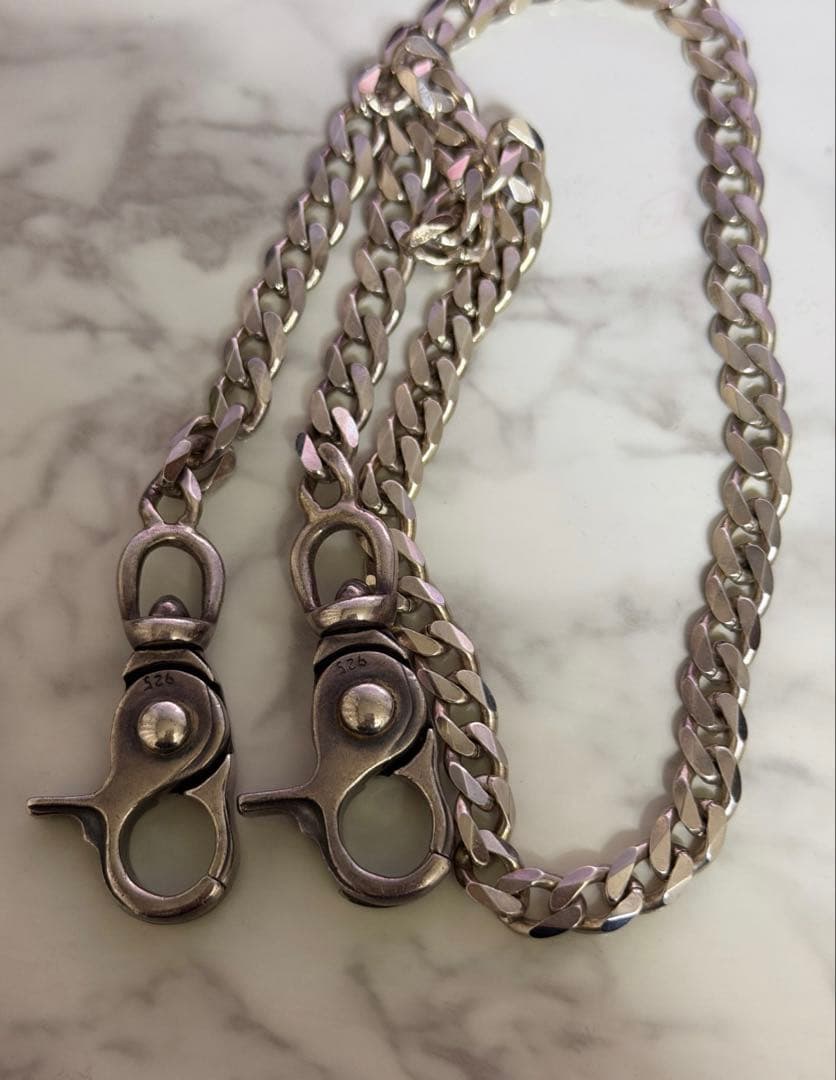 FAT tm ウォレットチェーン 喜平 シルバー 925