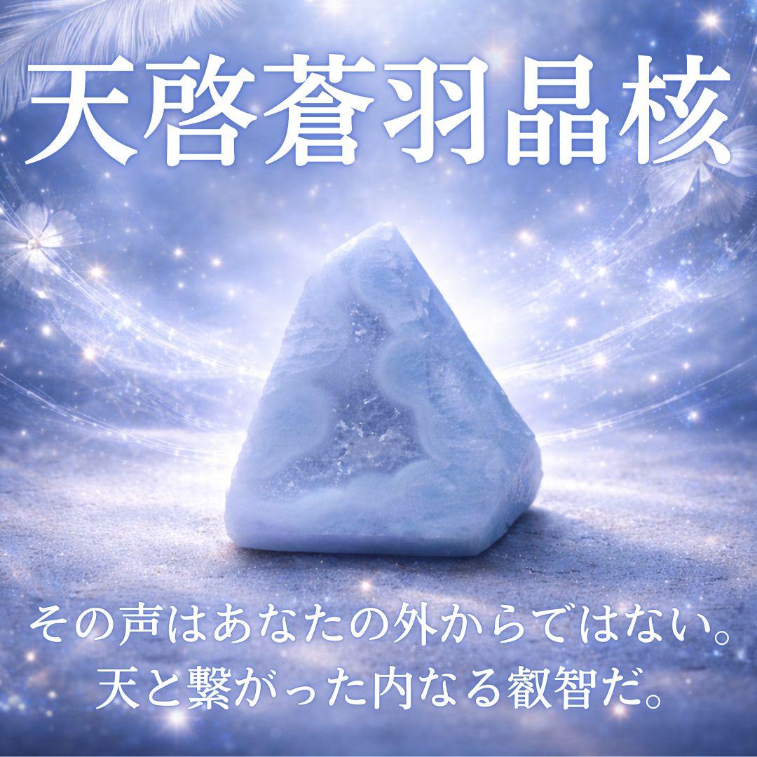 天啓蒼羽晶核 高次との接続 霊石 特級呪物 縁起物 曰く付き 金運 開運