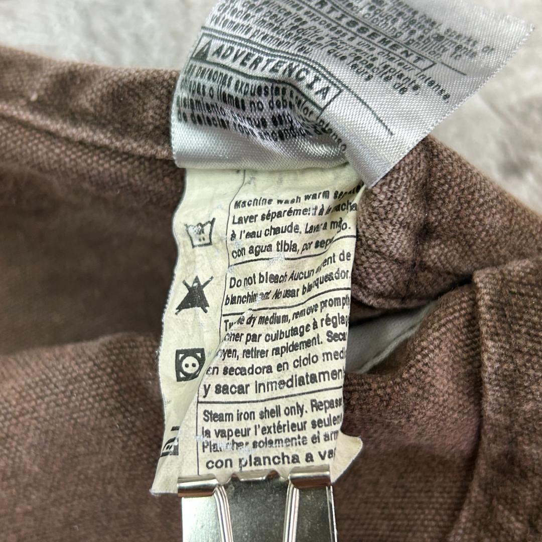 ふ*ぅ様 カーハート USA製 ダブルニー ストリート オーバーオール 古着 茶