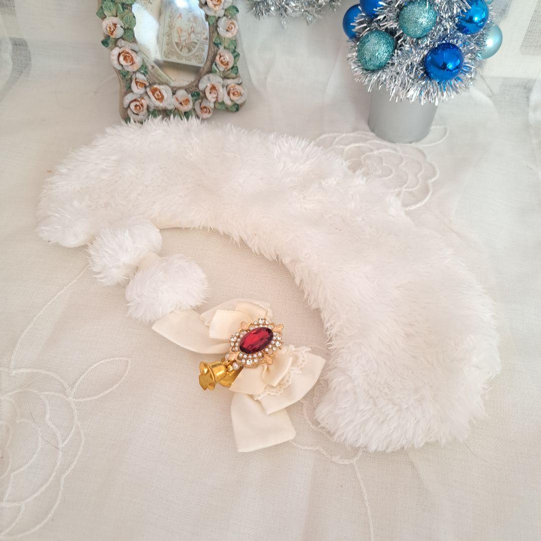 あいら様専用、ホワホワケープ、リバーシブルでも(赤オーバル)わん