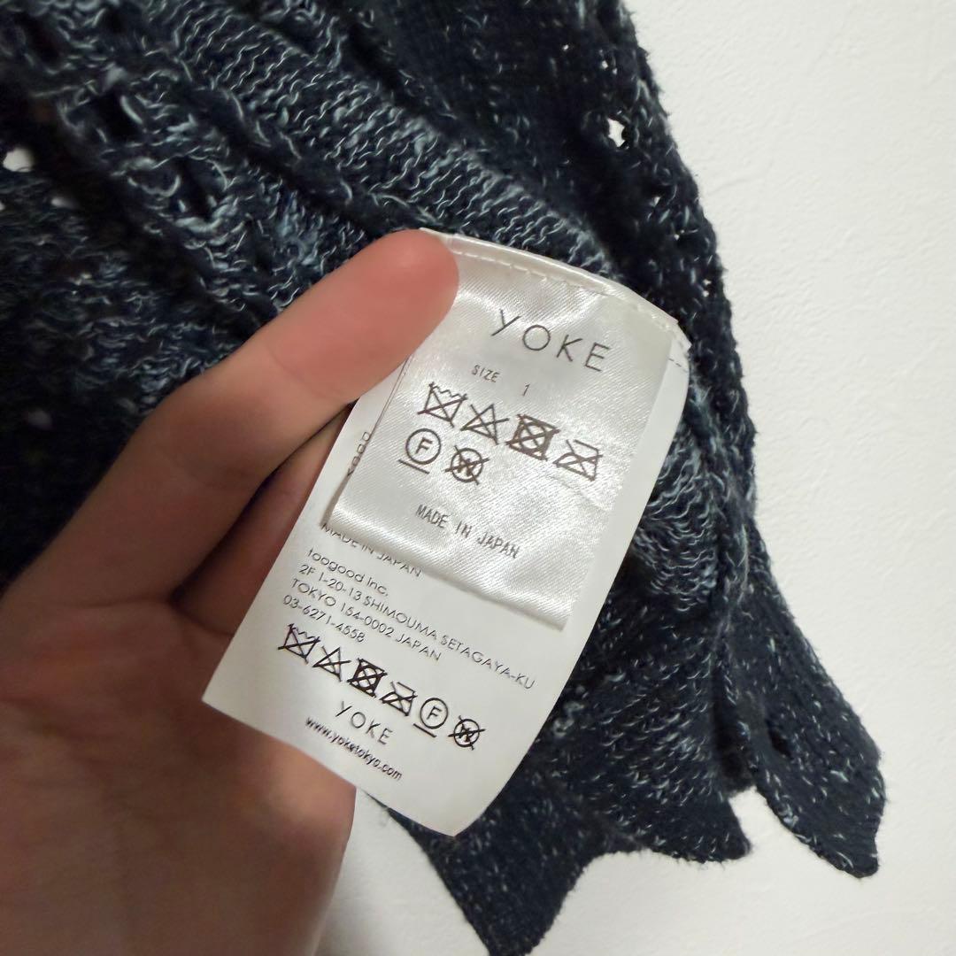 YOKE 22SS MESHED KNIT CARDIGAN サイズ1 - メルカリ