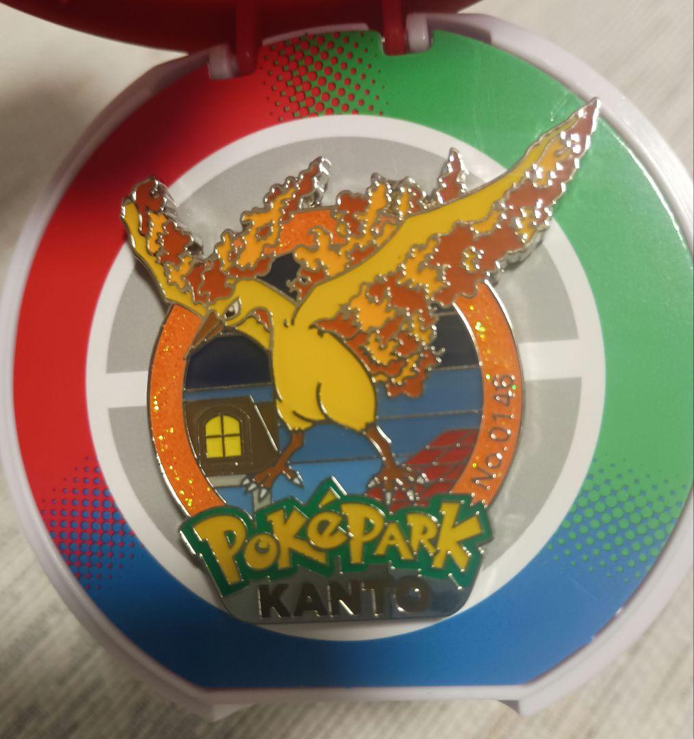 ポケパークカントー限定 ピンバッジ 激レア ファイヤー ラメ入り