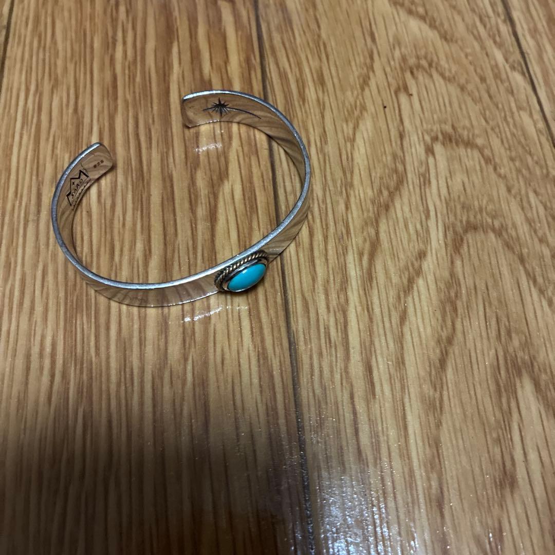SAADシルバー925 ターコイズ バングル インディアンジュエリー - メルカリ
