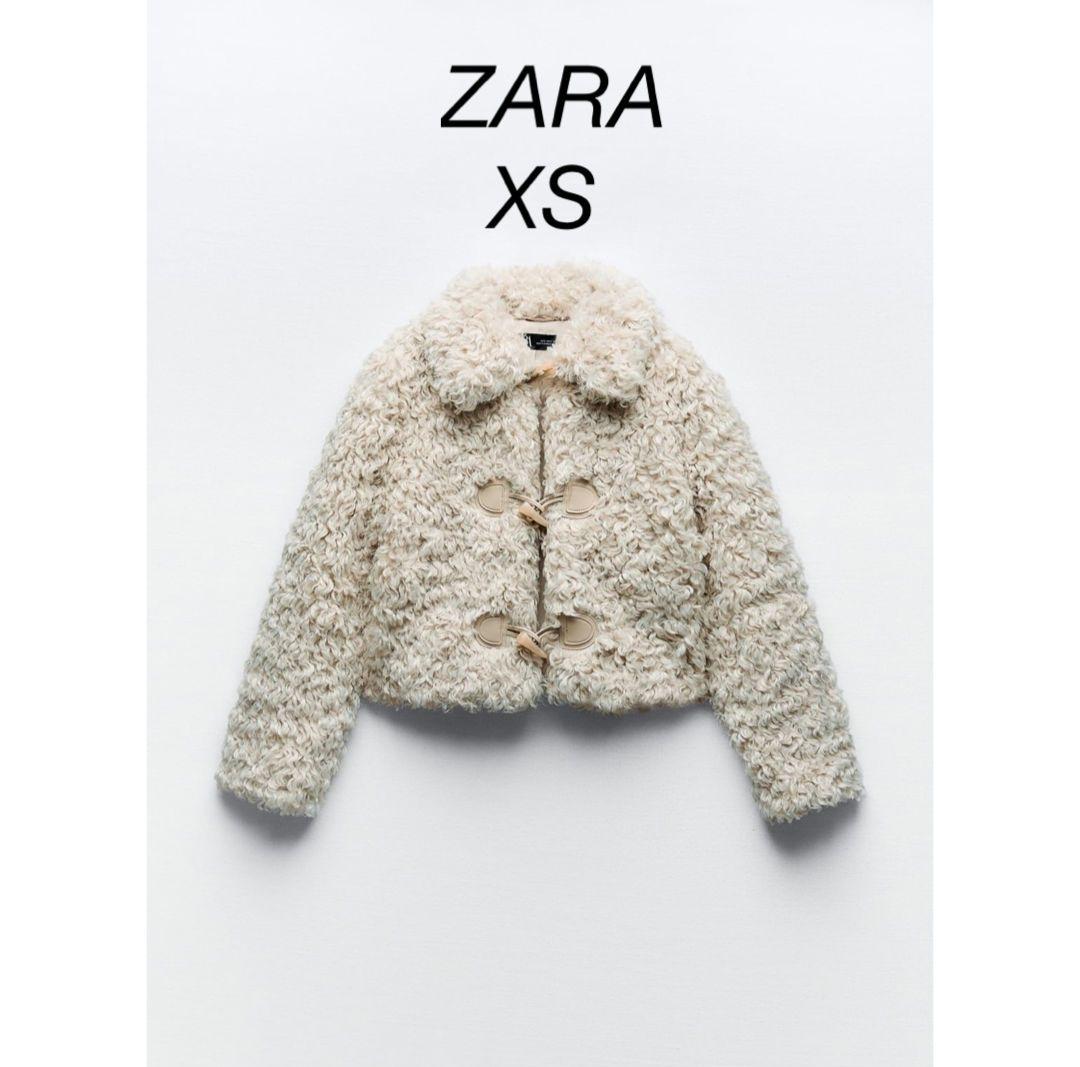 ZARA フェイクファージャケット XS - メルカリ