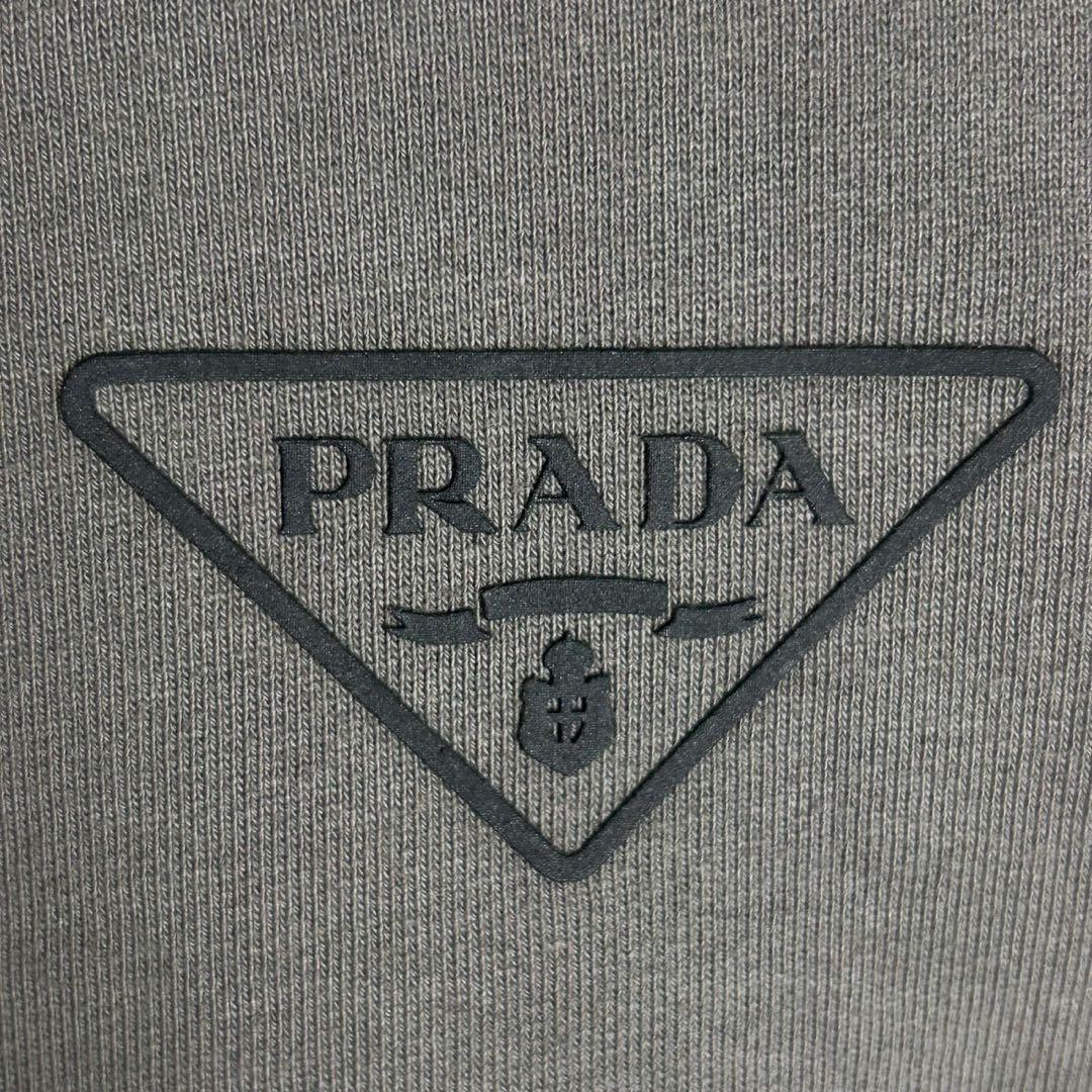 5964【希少XXLサイズ】プラダ‪☆三角ロゴ入りジップパーカー ナイロン‬