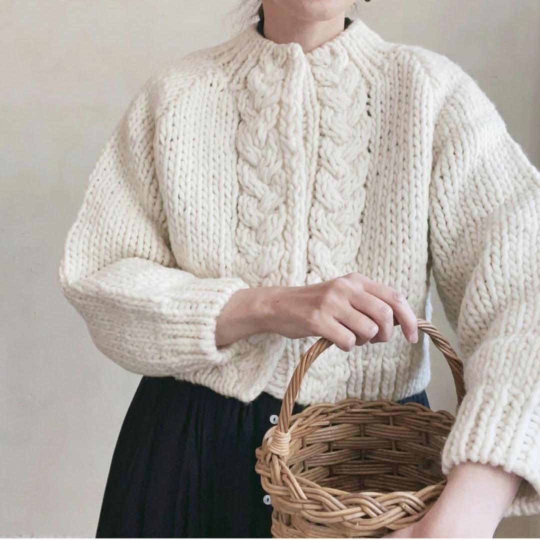 Porter des boutons　ポルテデブトン　手編みニットカーディガン 大人かわいいスタイルを叶える-Porter des boutons | 新着情報 | mille