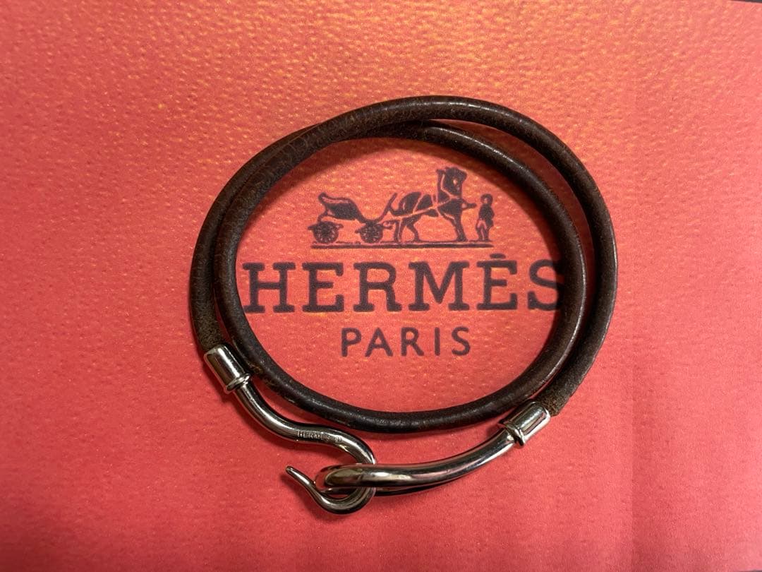 HERMESジャンボチョーカー　ブレスレットシルバー HERMES（エルメス） ジャンボブレス jジャンボチョーカー ブルー