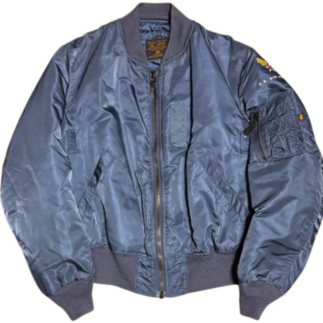 ALPHA 米国製 50s復刻 MA-1 フライトジャケット エアフォースブルー