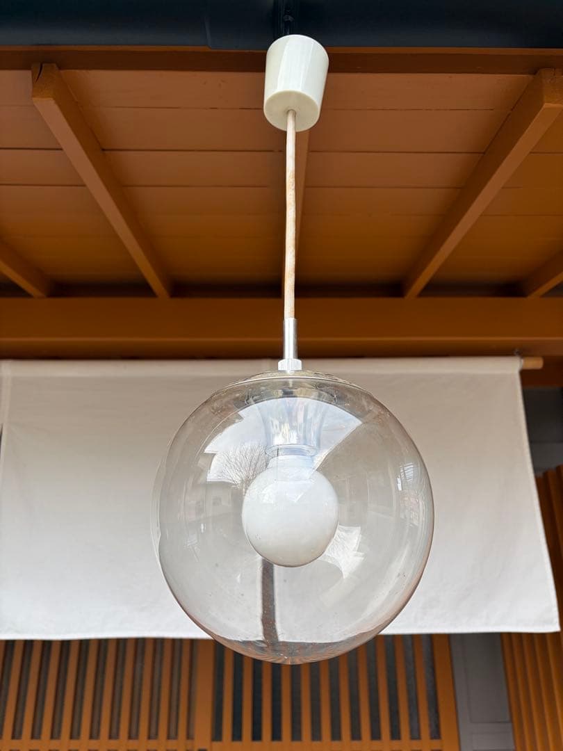 松下電気 ナショナル ガラス球体 ペンダントライト 昭和 モダン 直径20