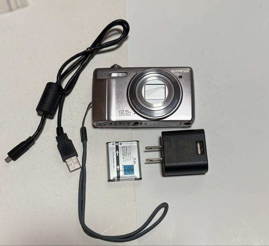 オリンパス OLYMPUS VR-360 シルバー Olympus VR-360 Digital Camera 16 Megapixels 12.5x Optical Zoom