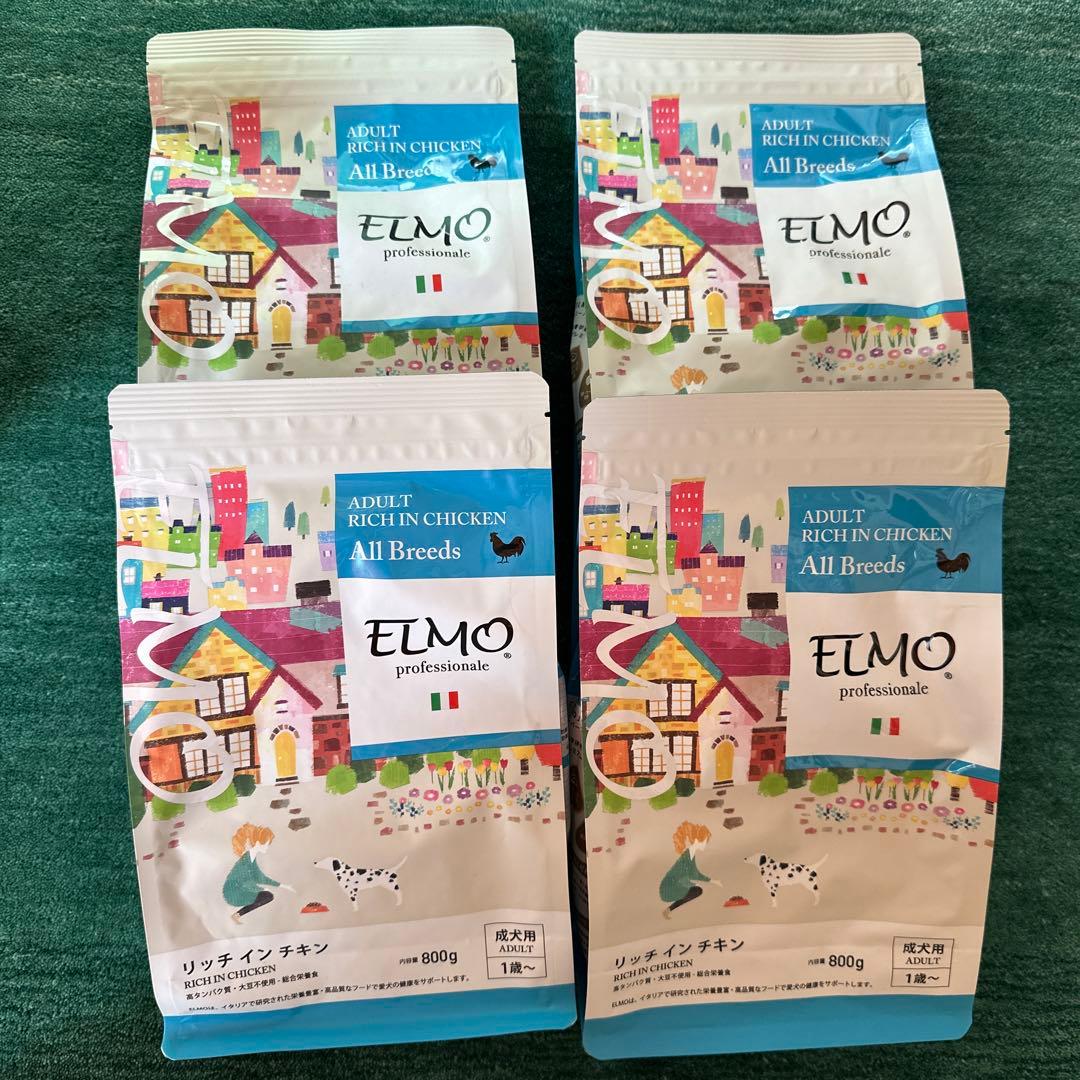 ELMO ドッグフード チキン 800g 4袋 - メルカリ