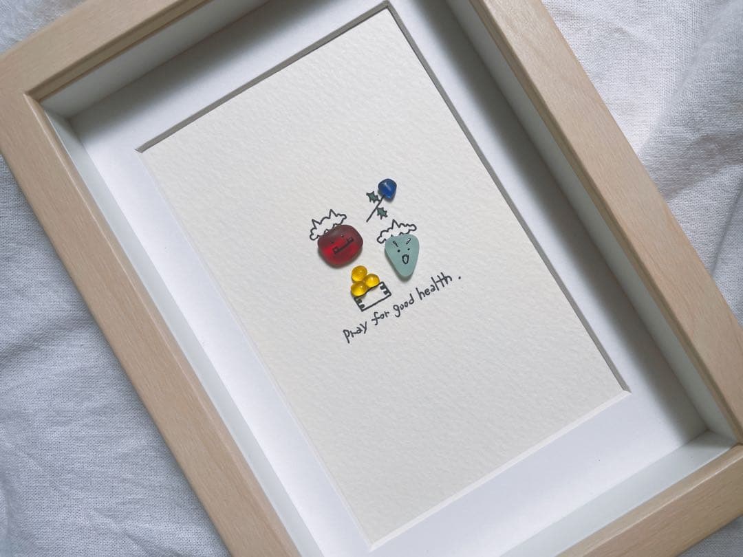 シーグラスアート 12か月カレンダー S-182