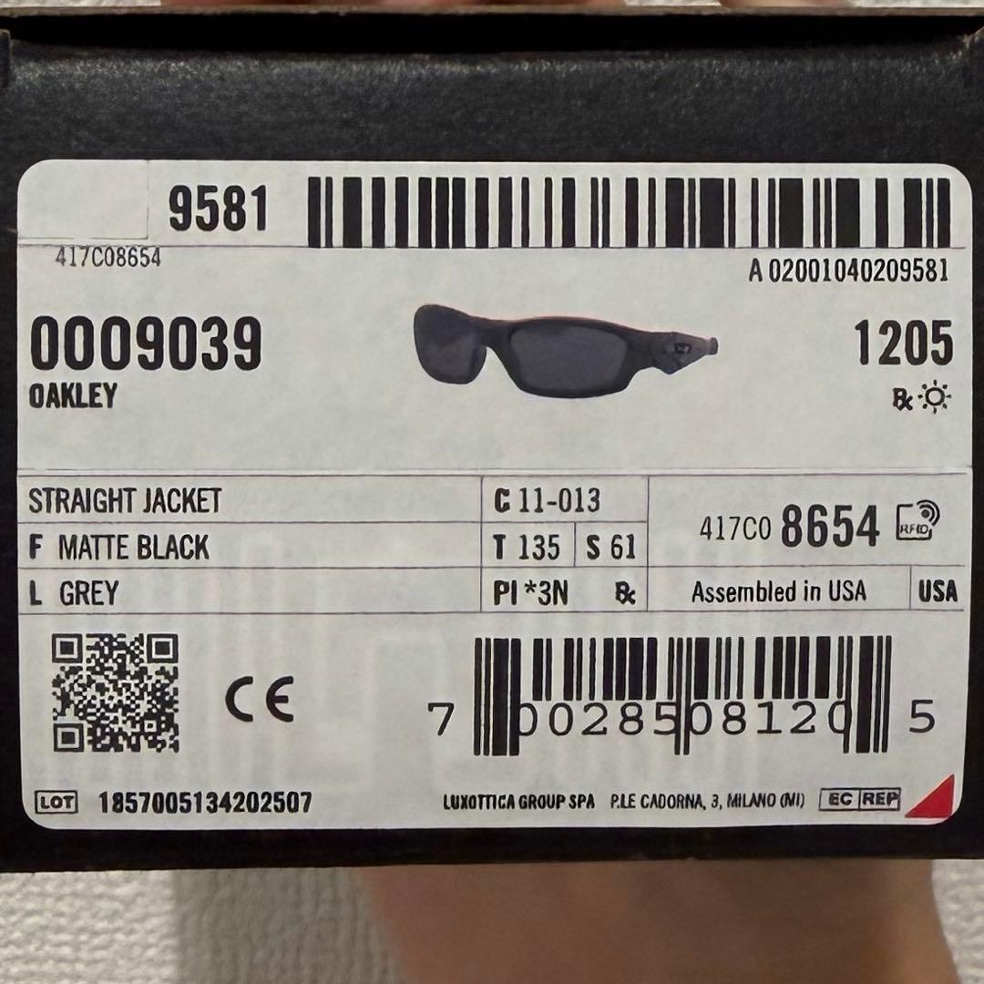 く*ゆ様 OAKLEY STRAIGHTJACKET MatteBlack/Gr - メルカリ