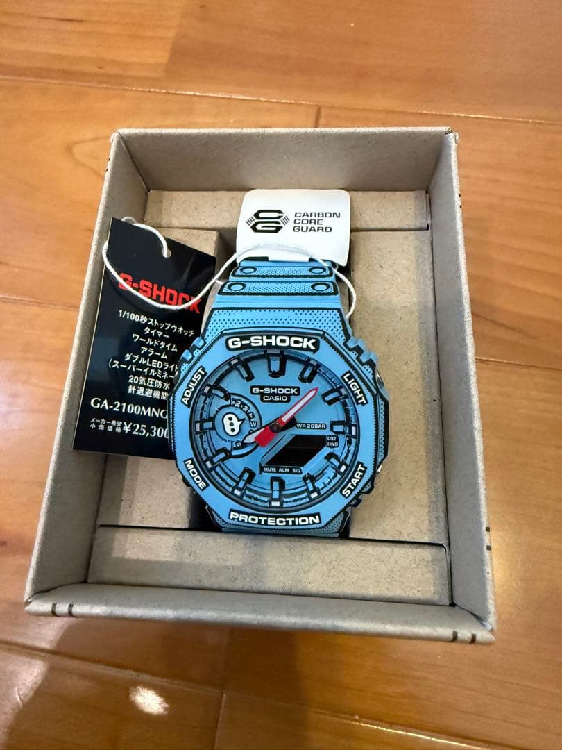 未使用　CASIO G-SHOCK GA-2100MNG-2AJR ライトブルー GA-2100MNG-2A | GA-2100MNG-2AER | G-Shock Manga