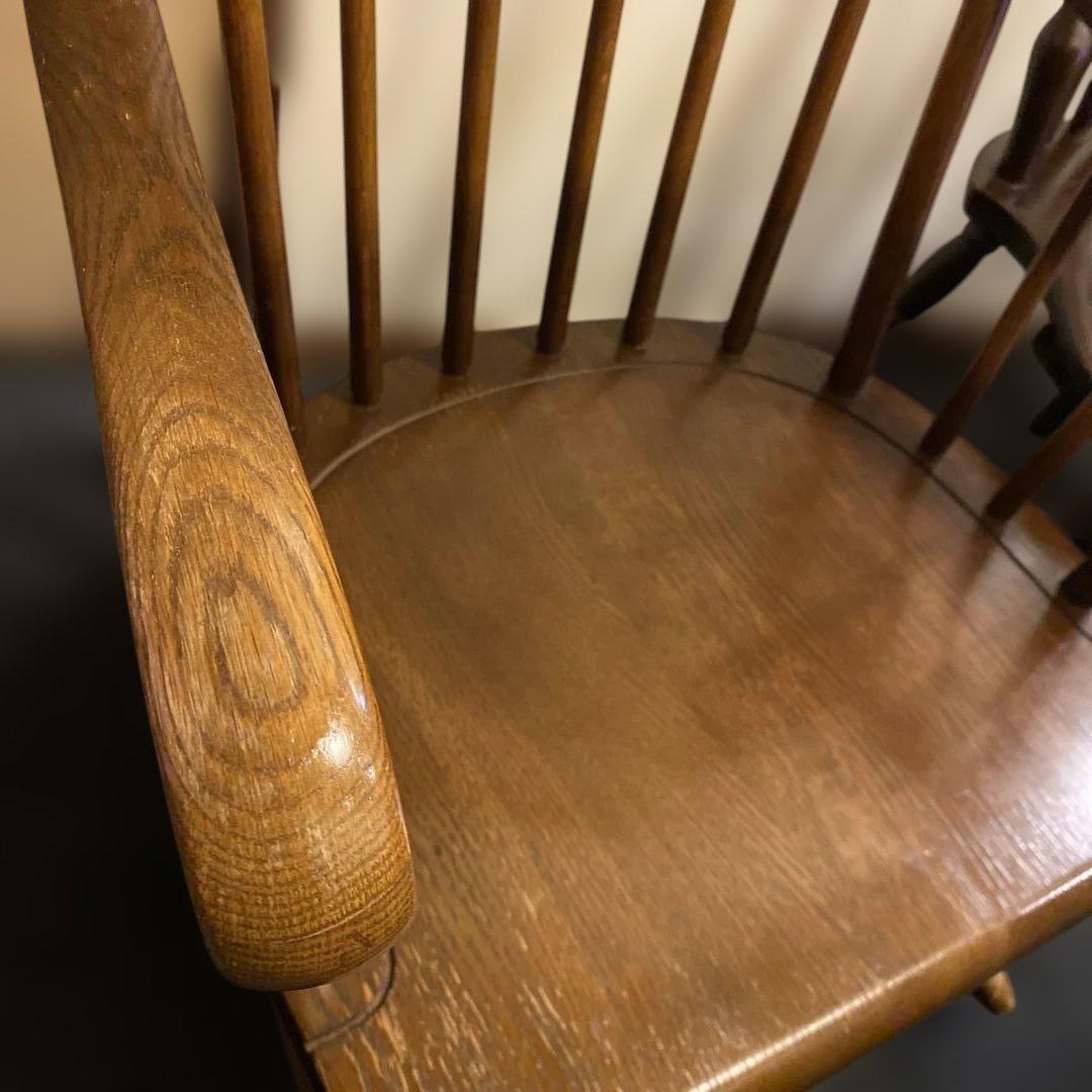 ヴィンテージ レトロ ロッキングチェア キツツキマーク 飛騨 アンティーク