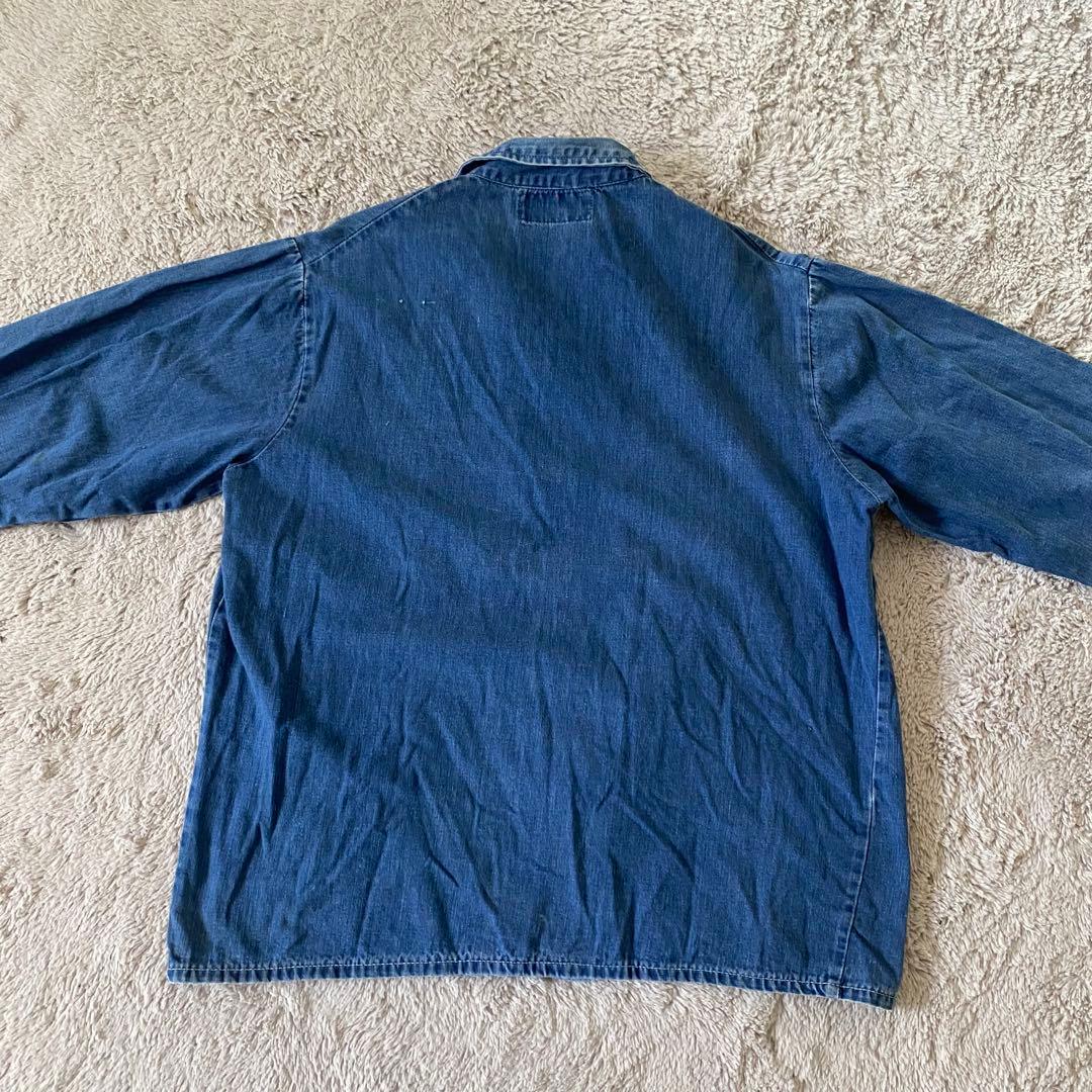 希少 60s デニム カバーオール 4ポケ 裏地なし46サイズ ヴィンテージ