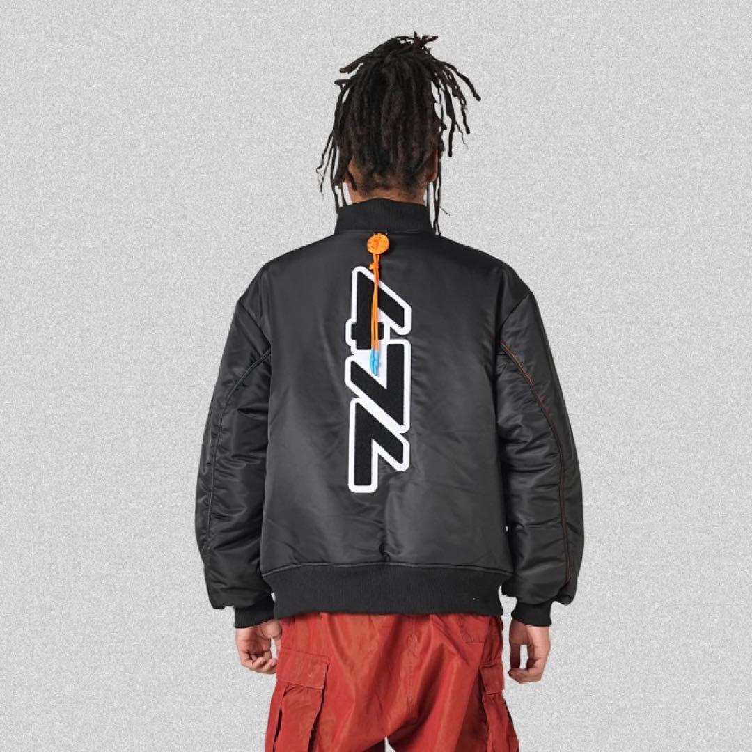 code47L FILE_2022_2 \"LOGO\"MA-1ブルゾン＋「DO」