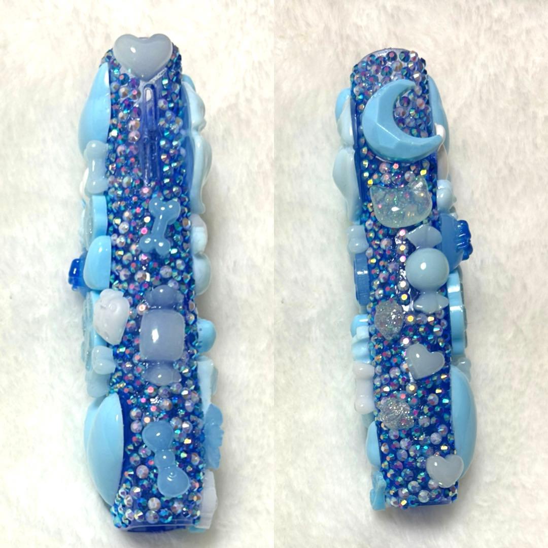 iQOS イルマワン デコケース 埋めつくし 水色/ゆめかわ 新型ケース