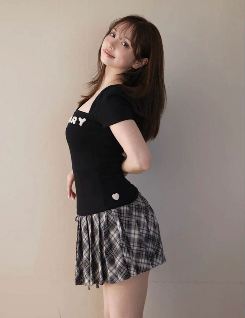 アンドマリーMary logo tops black - メルカリ