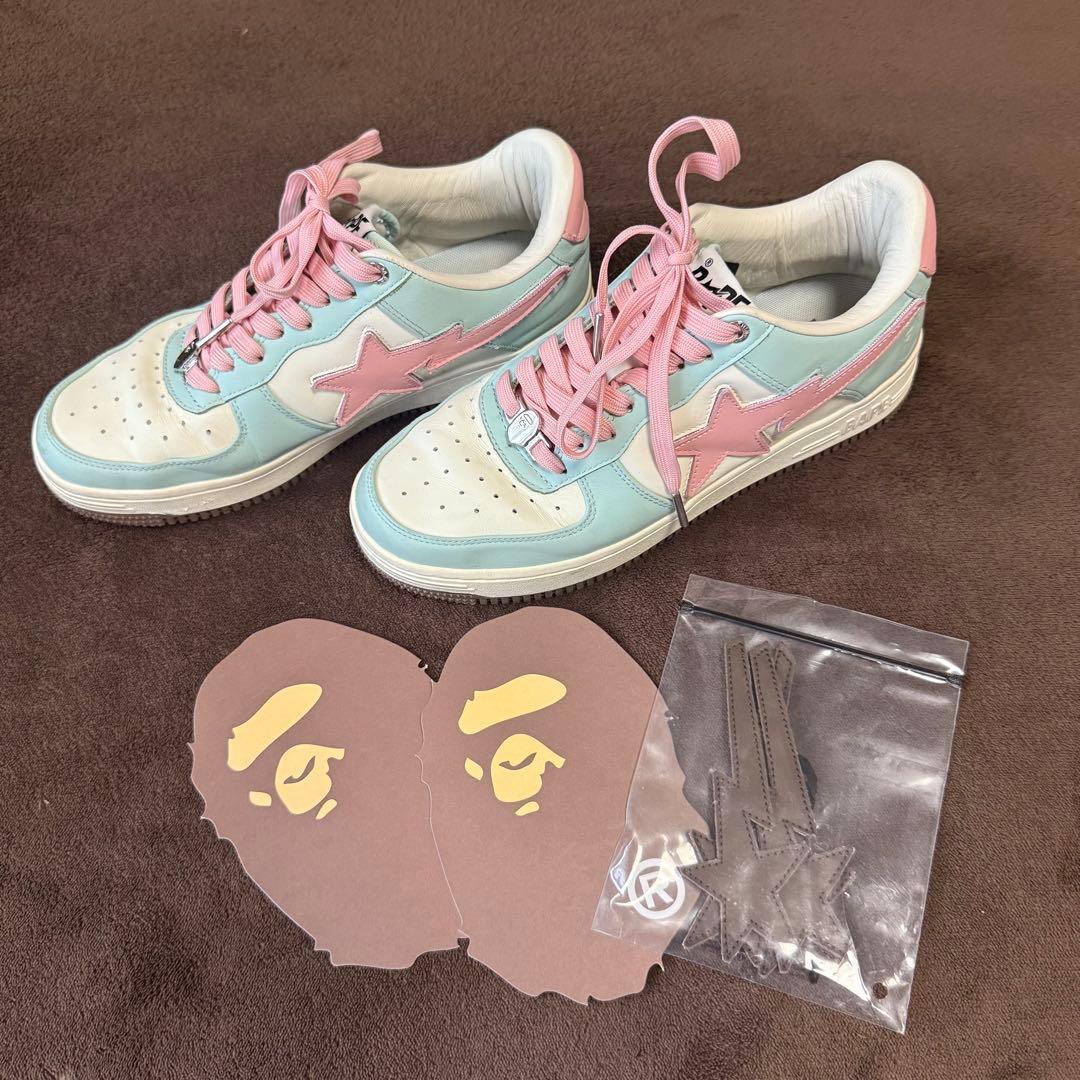 靴 A Bathing Ape Bape Sta Low A Bathing Ape Bape Sta “Sax” Low Blue Bundle (Size 13) | eBay