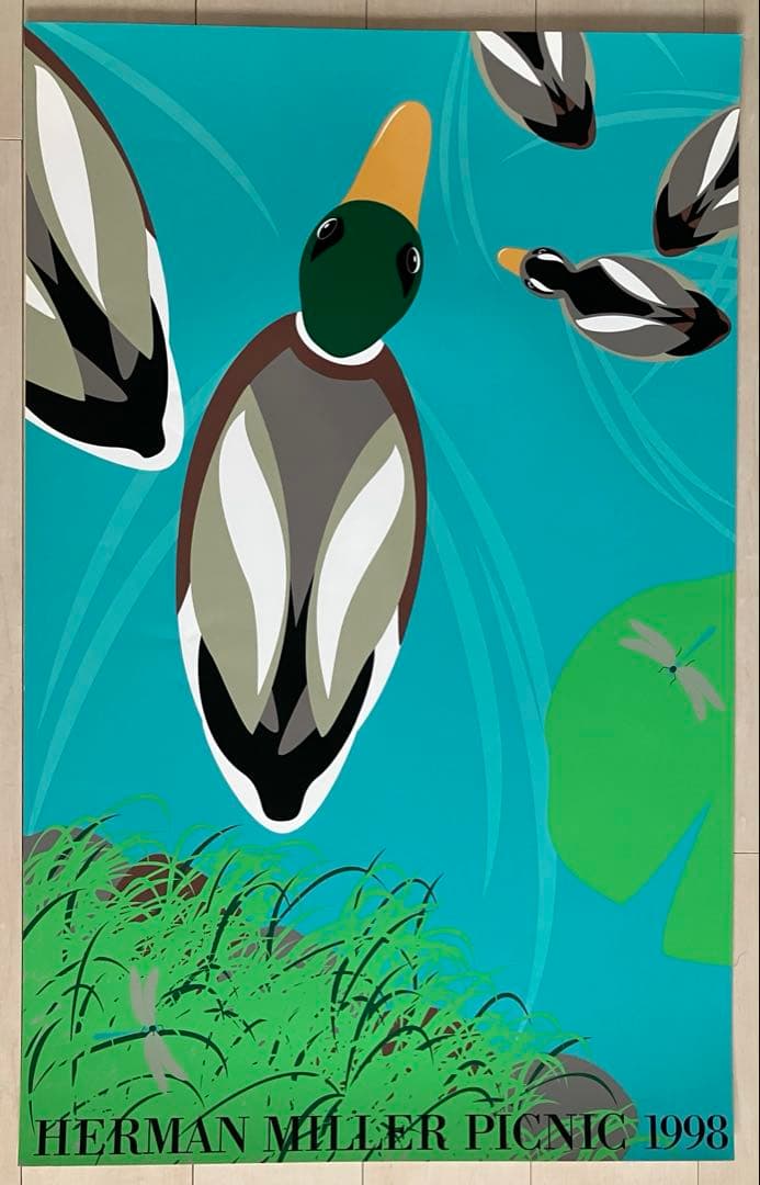 ハーマンミラー サマーピクニック 1998年 Ducks Herman Miller Picnic Poster 1998 Ducks