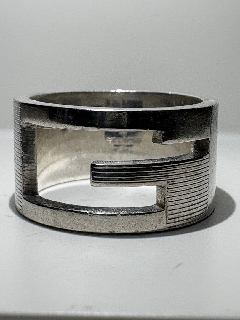 GUCCI ブランデッドG リング 刻印サイズ:19号【箱/ポーチ付】 - メルカリ