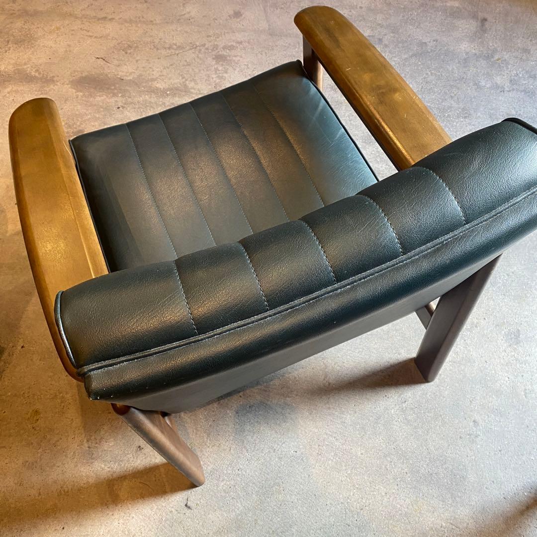 karimoku カリモク 1人掛けソファ 1シーター ネイビー紺 - メルカリ