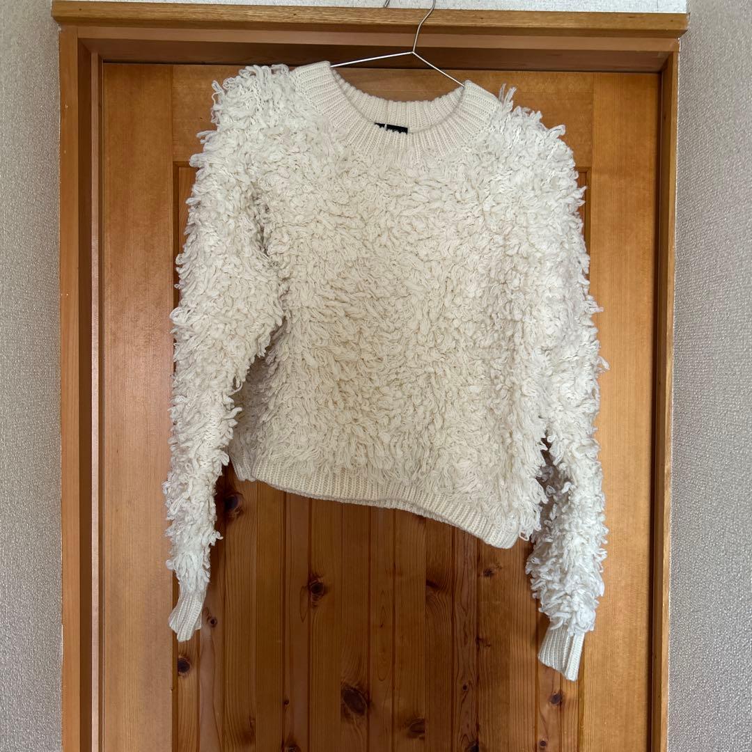 L'ESPRIT SAGE アイボリー 長袖セーター 10cd013-59910-01b.jpg