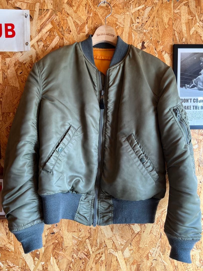 1960's 実物MA-1 D MIL-J-8279D 米軍実物size M Vintage/Used】USAF MA-1(MIL-J-8279D) 1966'S ALPHA 米軍実物