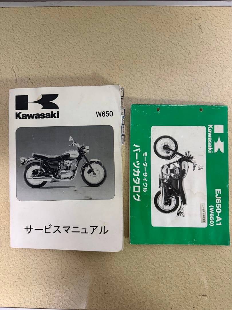 KAWASAKI W650 サービスマニュアル パーツリスト A1 - メルカリ