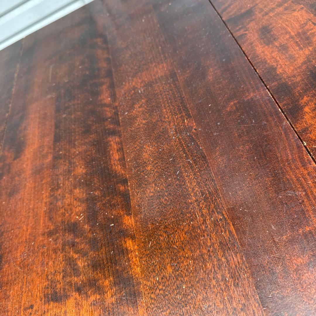 北海道民芸家具 ダイニングテーブル バタフライ 折りたたみテーブル 北