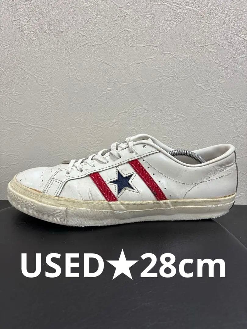 □28☆JACK STAR LEATHER☆コンバース ジャックスター レザー - メルカリ